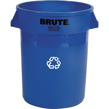 Rubbermaid 32 Gal. Recycling Trash Can FG263273BLUE